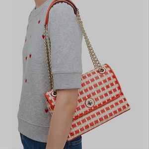 Kate Spade Natalia Straw Flap Shoulder Bag